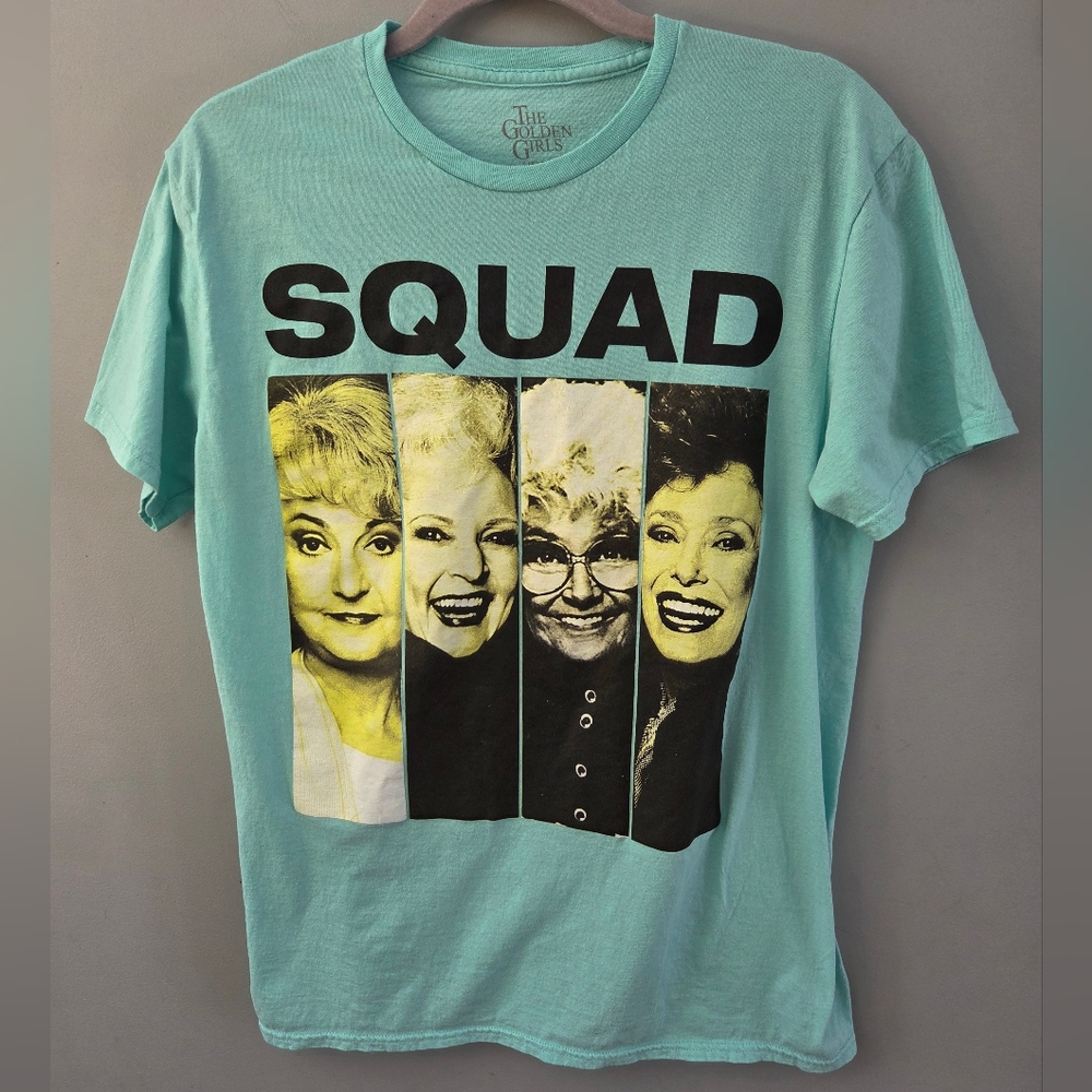 Golden Girls Squad  T Shirt Size  100% Cotton Blue/Green TV Shows Size Large